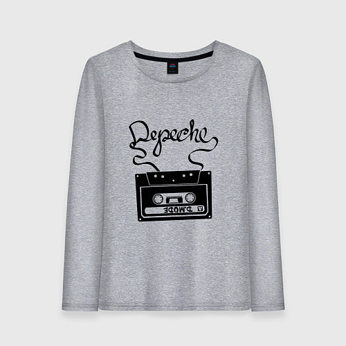 Женский лонгслив Depeche Mode: Tape / Меланж – фото 1