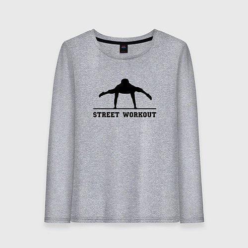Женский лонгслив Street workout v / Меланж – фото 1