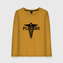Лонгслив хлопковый женский Placebo, цвет: горчичный