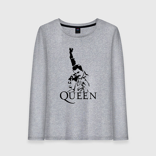 Женский лонгслив Queen: Rock You / Меланж – фото 1