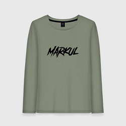 Лонгслив хлопковый женский Markul, цвет: авокадо