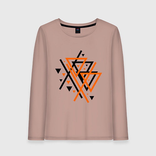 Женский лонгслив Paul van Dyk: Chaos / Пыльно-розовый – фото 1