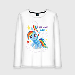 Женский лонгслив Rainbow Dash