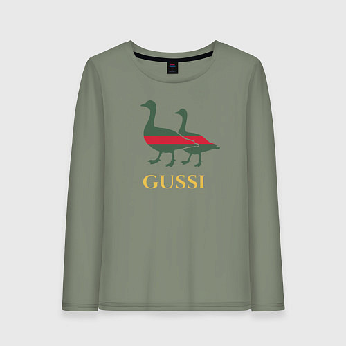 Женский лонгслив GUSSI GG / Авокадо – фото 1