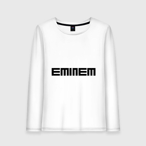 Женский лонгслив Eminem: minimalism / Белый – фото 1