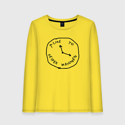Женский лонгслив Respek Wahmen PewDiePie / Желтый – фото 1