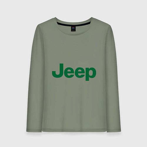 Женский лонгслив Logo Jeep / Авокадо – фото 1