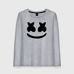 Лонгслив хлопковый женский Marshmello, цвет: меланж