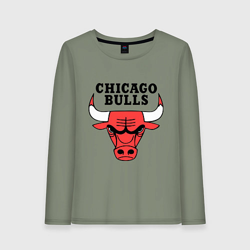 Женский лонгслив Chicago Bulls / Авокадо – фото 1