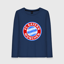 Лонгслив хлопковый женский Bayern Munchen FC, цвет: тёмно-синий