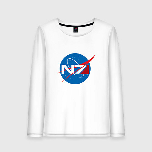 Женский лонгслив NASA N7 / Белый – фото 1