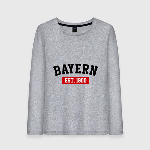 Женский лонгслив FC Bayern Est. 1900 / Меланж – фото 1
