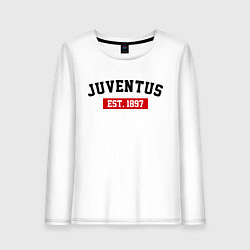 Лонгслив хлопковый женский FC Juventus Est. 1897, цвет: белый
