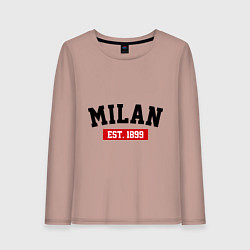 Женский лонгслив FC Milan Est. 1899