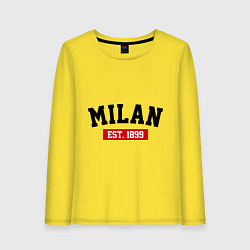 Женский лонгслив FC Milan Est. 1899