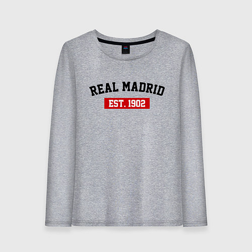 Женский лонгслив FC Real Madrid Est. 1902 / Меланж – фото 1