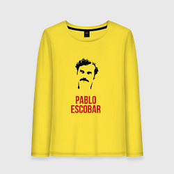 Лонгслив хлопковый женский Pablo Escobar, цвет: желтый