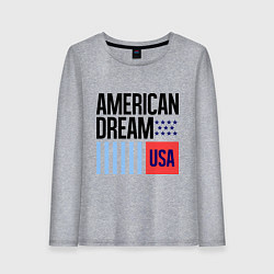 Лонгслив хлопковый женский American Dream, цвет: меланж