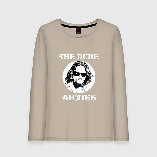 Женский лонгслив The Dude Abides / Миндальный – фото 1