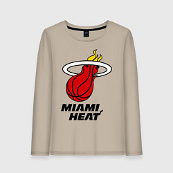 Женский лонгслив Miami Heat-logo