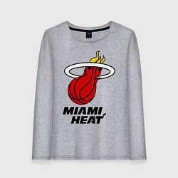 Женский лонгслив Miami Heat-logo