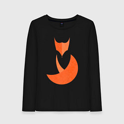 Лонгслив хлопковый женский Minimal Fox, цвет: черный