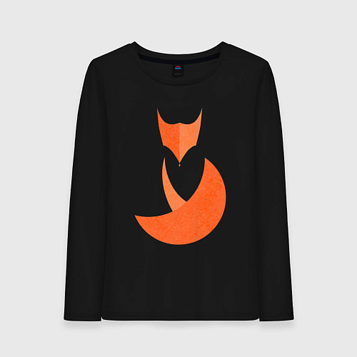 Женский лонгслив Minimal Fox / Черный – фото 1