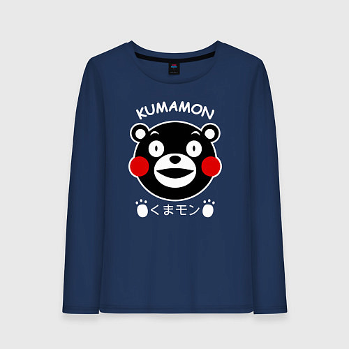 Женский лонгслив Kumamon / Тёмно-синий – фото 1