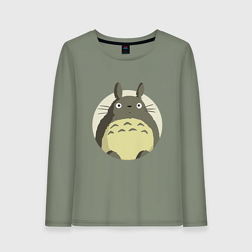 Женский лонгслив Тоторо удивленный / Авокадо – фото 1