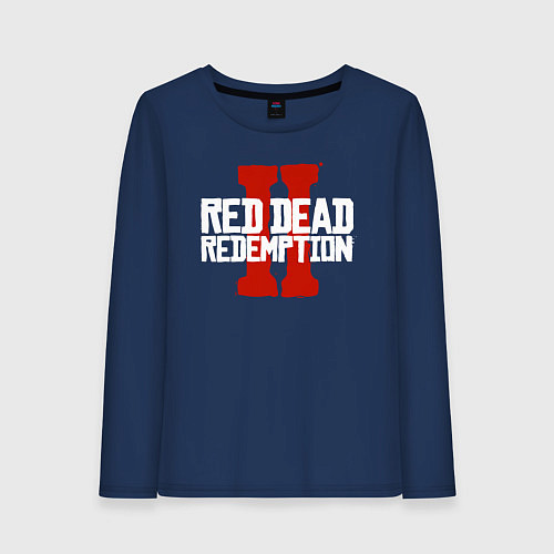 Женский лонгслив RDR II / Тёмно-синий – фото 1