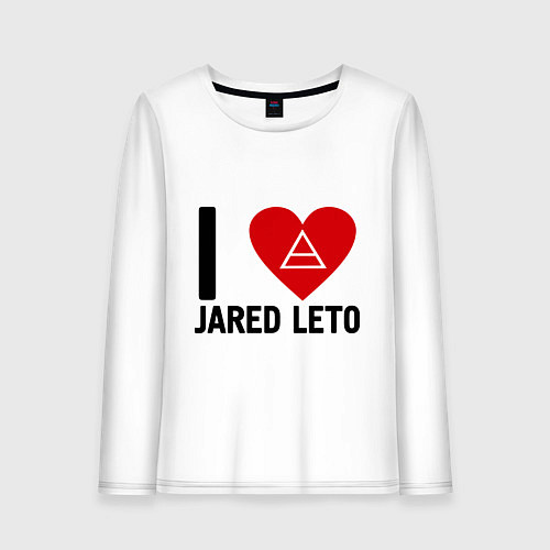 Женский лонгслив I love Jared Leto / Белый – фото 1