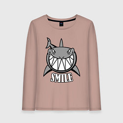 Женский лонгслив Shark Smile