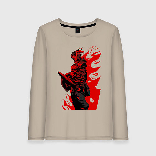 Женский лонгслив Убийца гоблинов / Миндальный – фото 1