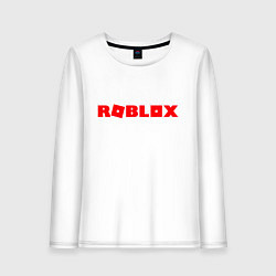 Лонгслив хлопковый женский Roblox Logo, цвет: белый