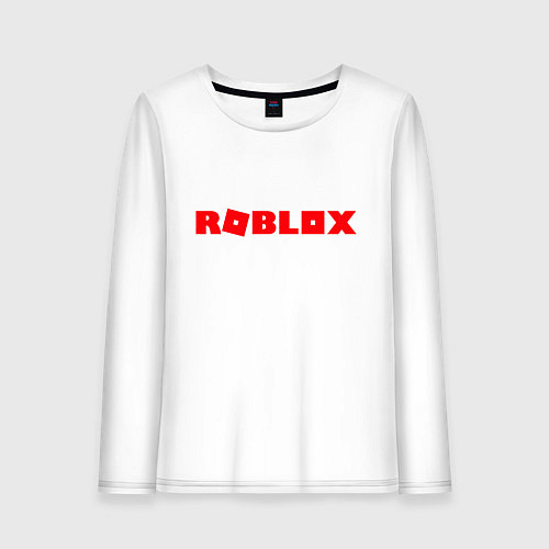 Женский лонгслив Roblox Logo / Белый – фото 1