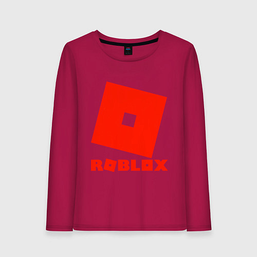 Женский лонгслив Roblox Logo / Маджента – фото 1