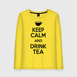 Женский лонгслив Keep Calm & Drink Tea