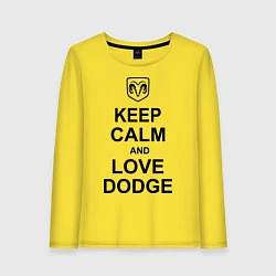 Женский лонгслив Keep Calm & Love Dodge