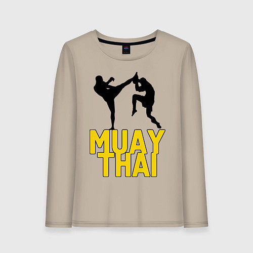 Женский лонгслив Muay Thai / Миндальный – фото 1
