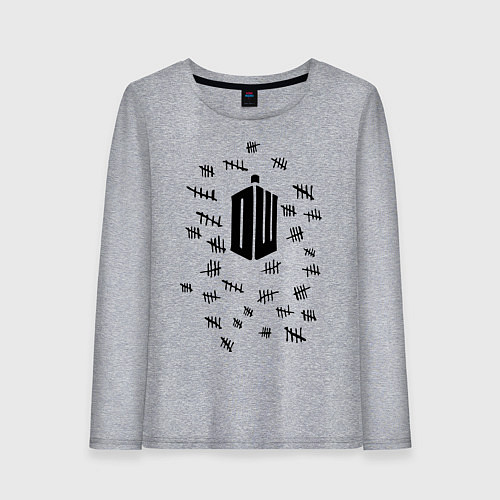 Женский лонгслив Doctor Who: Days / Меланж – фото 1