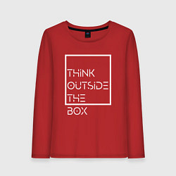 Женский лонгслив Think outside the box