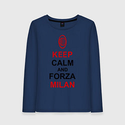 Женский лонгслив Keep Calm & Forza Milan