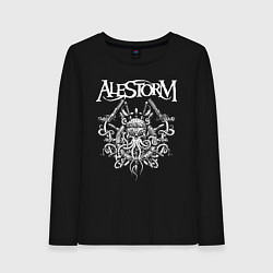 Лонгслив хлопковый женский Alestorm: Pirate Bay, цвет: черный