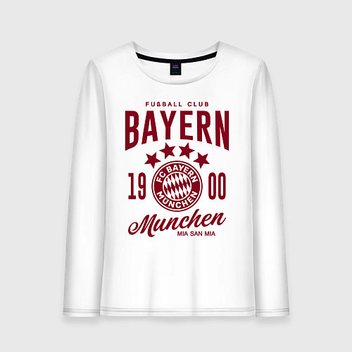 Женский лонгслив Bayern Munchen 1900 / Белый – фото 1