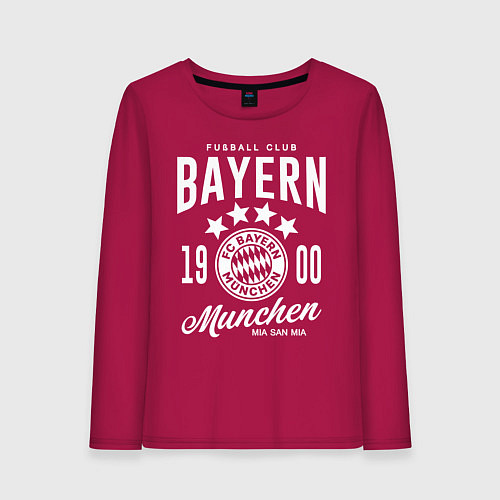 Женский лонгслив Bayern Munchen 1900 / Маджента – фото 1