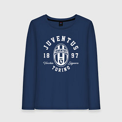 Лонгслив хлопковый женский Juventus 1897: Torino, цвет: тёмно-синий