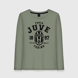 Лонгслив хлопковый женский Forza Juve 1897: Torino, цвет: авокадо