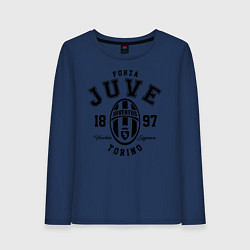 Лонгслив хлопковый женский Forza Juve 1897: Torino, цвет: тёмно-синий