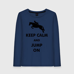 Женский лонгслив Keep Calm & Jump On