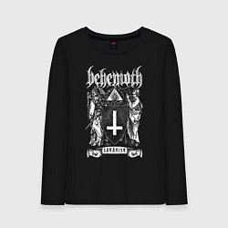 Лонгслив хлопковый женский Behemoth: Satanist, цвет: черный